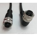 Cable de conector femenino de 6PIN M8 mini/ángulo recto-5pin